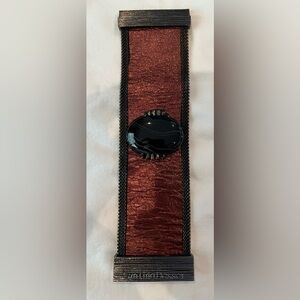 Cynthia Desser Black Gemstone Cuff Bracelet